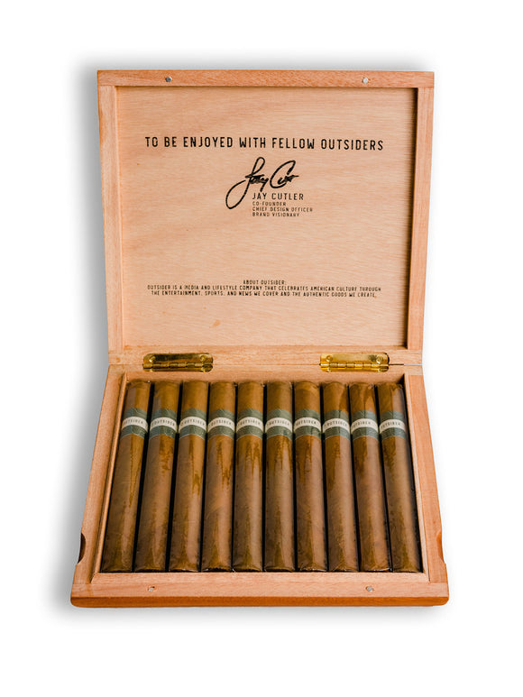 Jay 6 Outsider Churchill Connecticut Cigars - Cedar Box of 10 blended by Kelner Boutique Factory